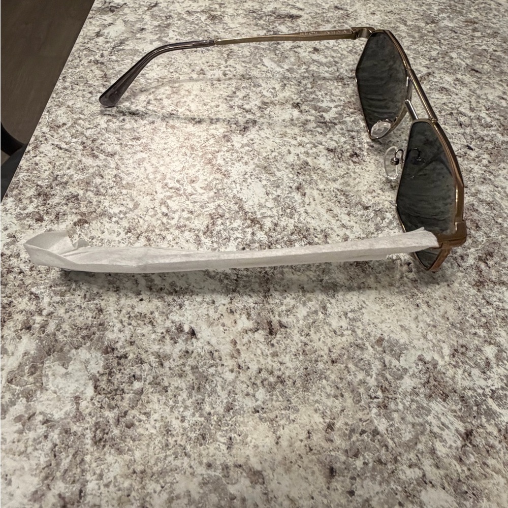 Michael Kors Men's Black and Gold Aviator Sunglasses - Picture 9 of 10